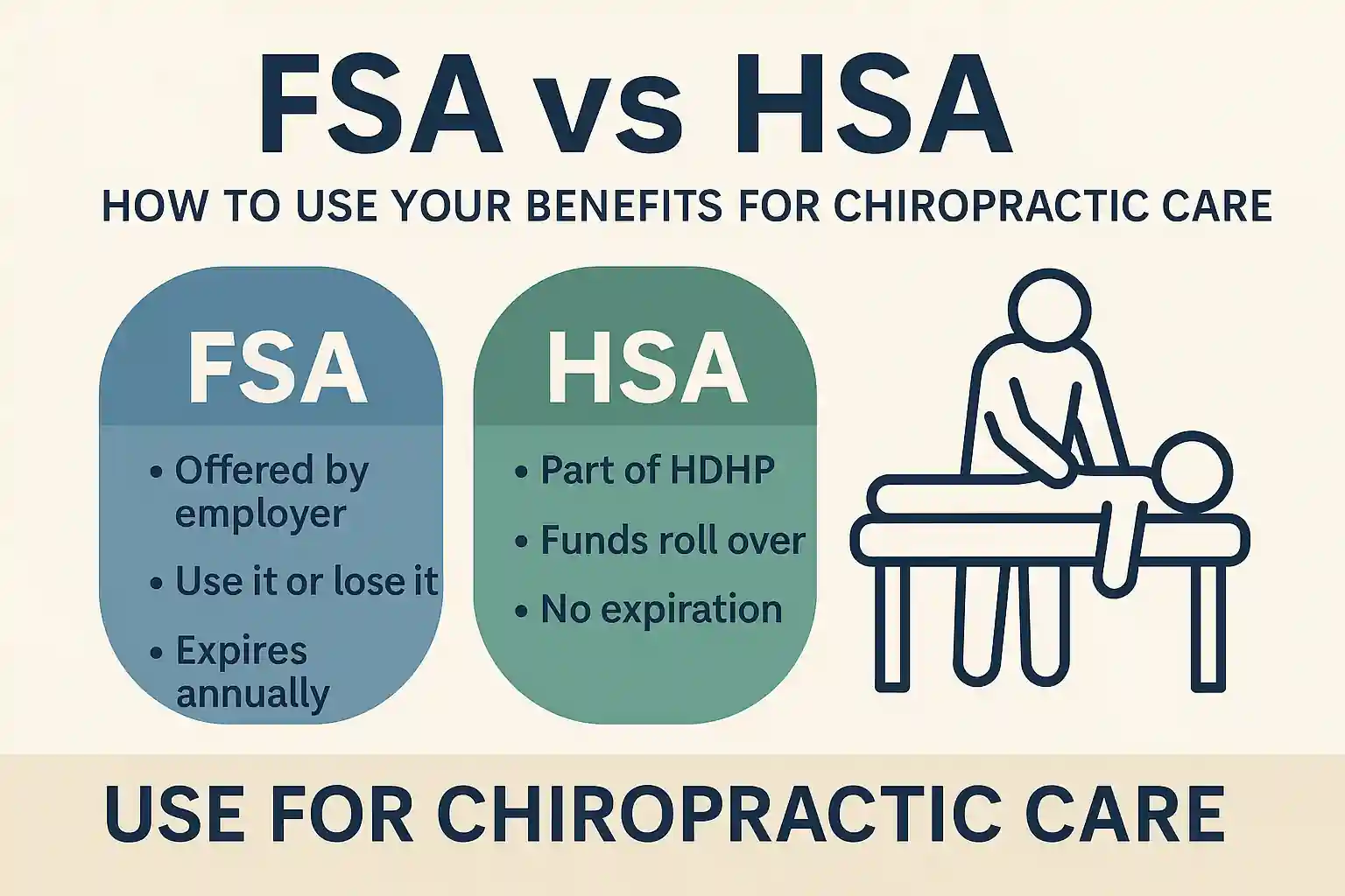 FSA vs HSA: Use Your Benefits for Chiropractic Care Before They Expire