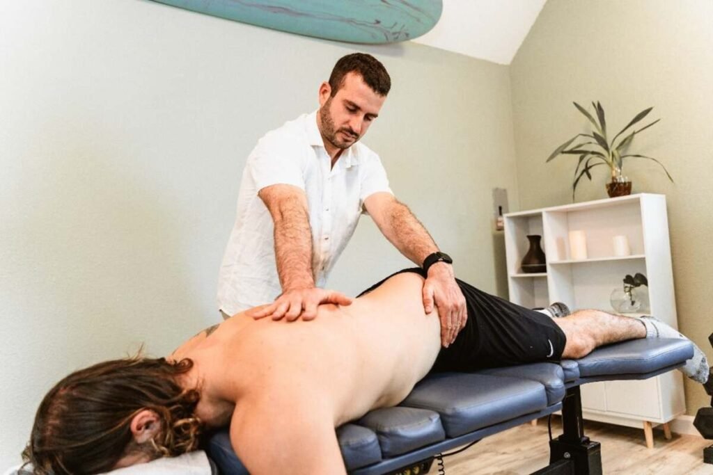 Chiropractic adjustment for joint pain